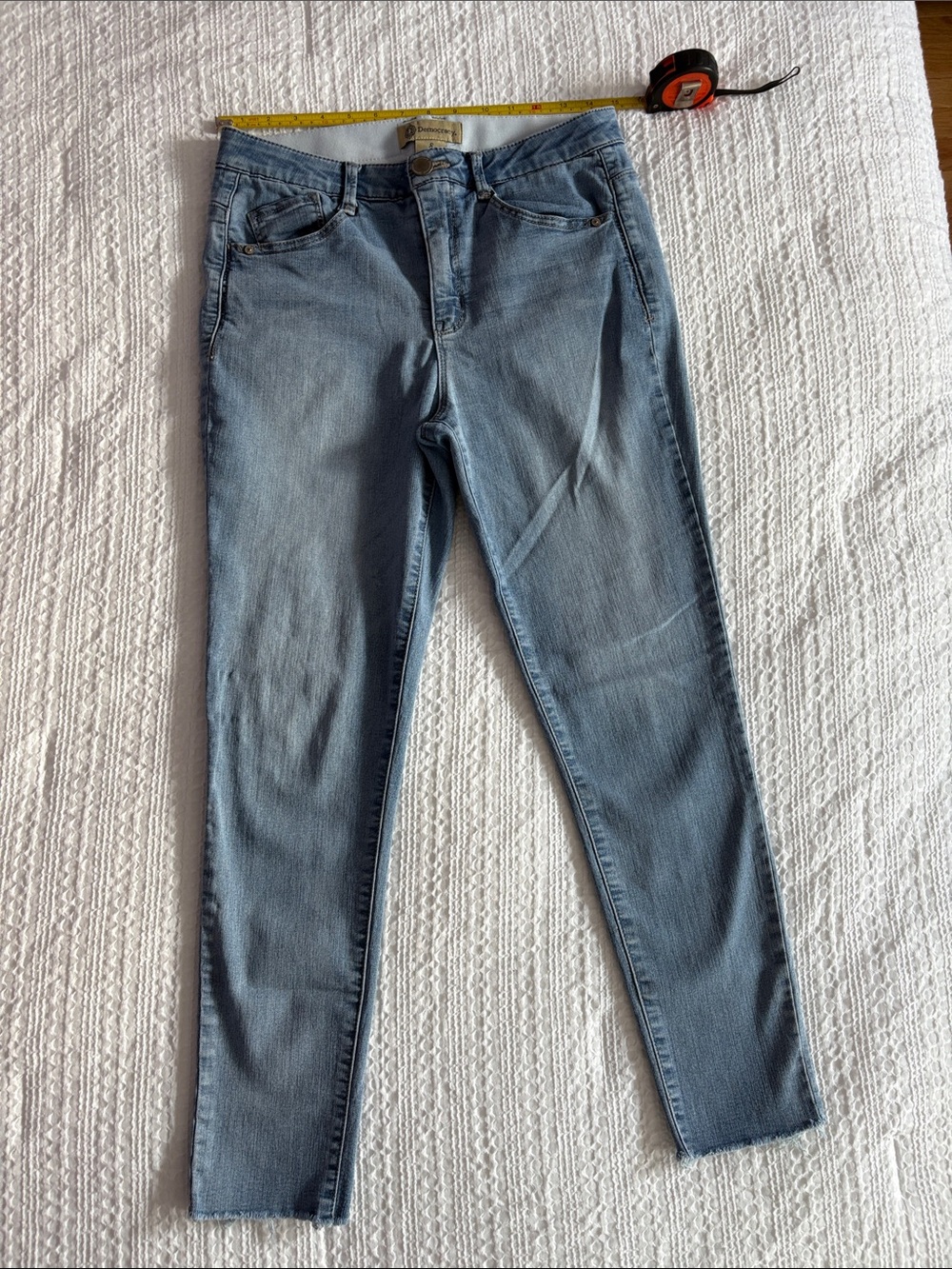 Democracy Skinny Jeans with Raw Hem
